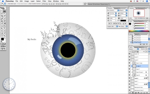 Creation of Creative Eye: Step 25
